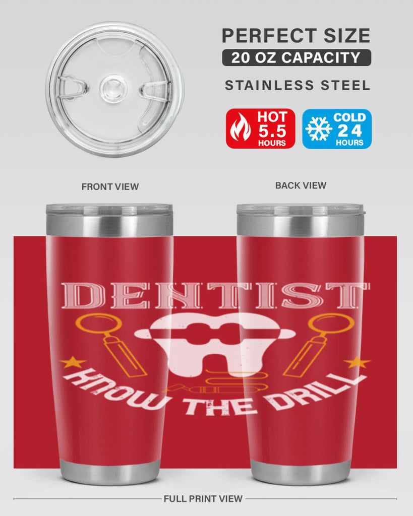 Dentist know the drill Style 46#- dentist- tumbler