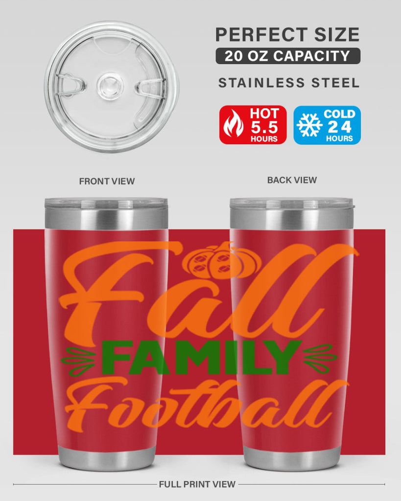Fall Family Football 98#- fall- Tumbler