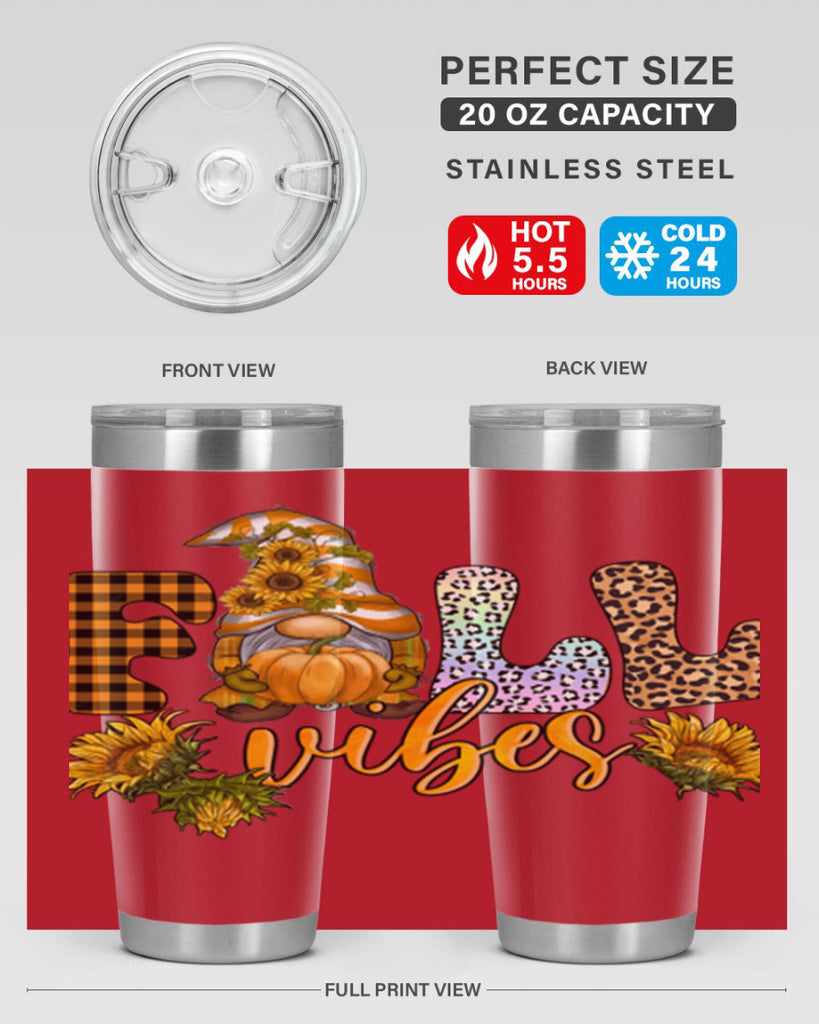 FallVibesFallGnome 164#- fall- Tumbler