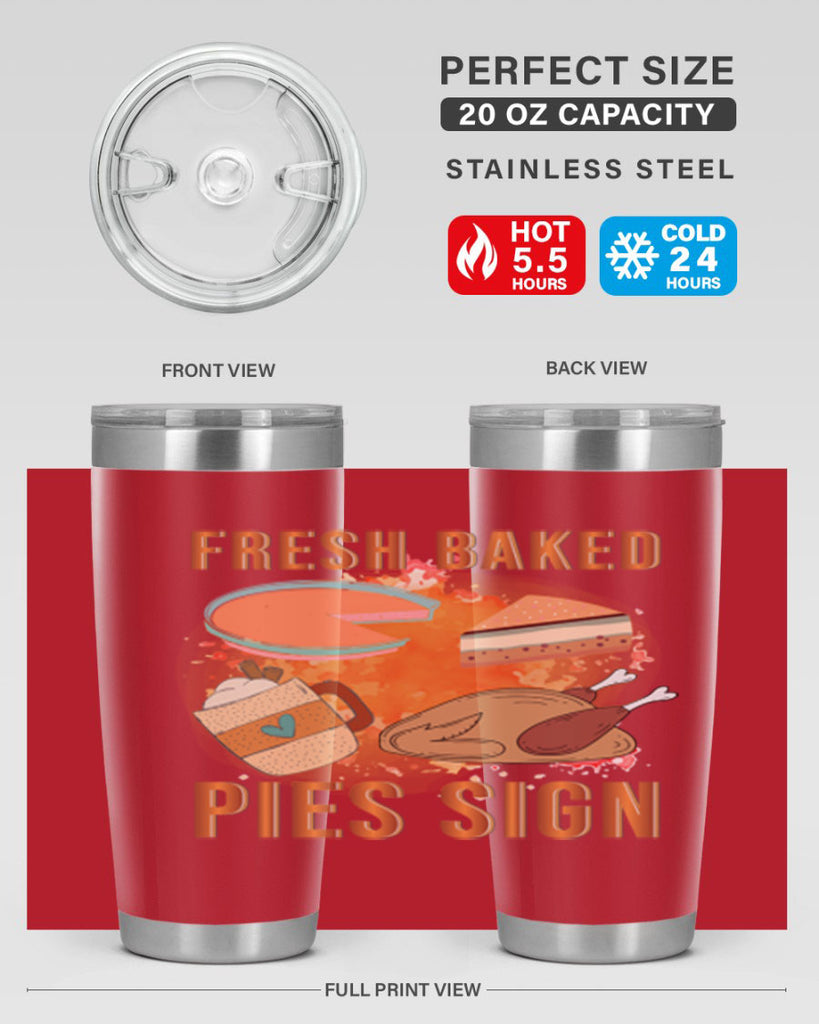 Fresh Baked Pies Sign 187#- fall- Tumbler