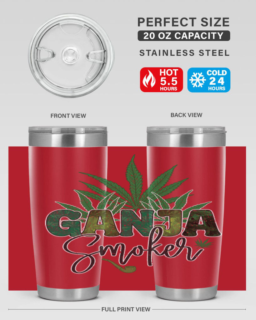 Ganja Smoker Sublimation 89#- marijuana- Tumbler