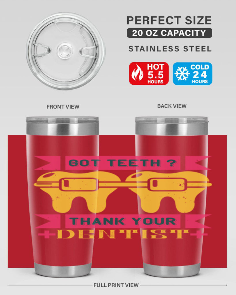 Got teeth thank your Style 40#- dentist- tumbler