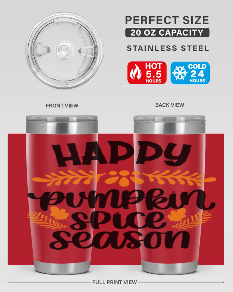 Happy Pumpkin Spice Season 492#- fall- Tumbler