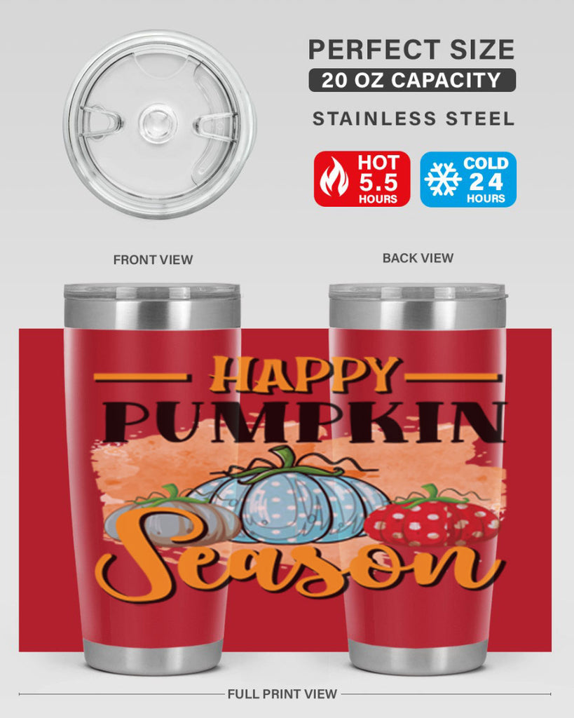 Happy pumpkin season 240#- fall- Tumbler