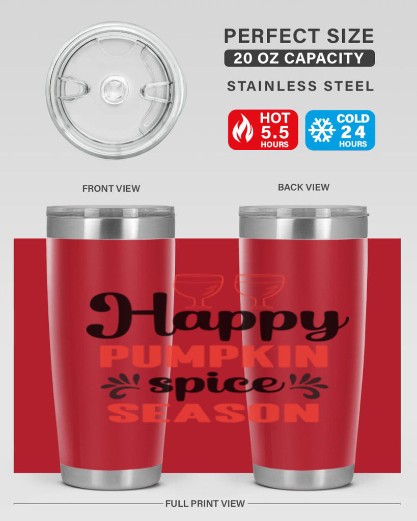 Happy pumpkin spice season 244#- fall- Tumbler
