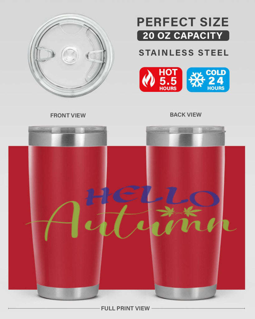 Hello Autumn 271#- fall- Tumbler