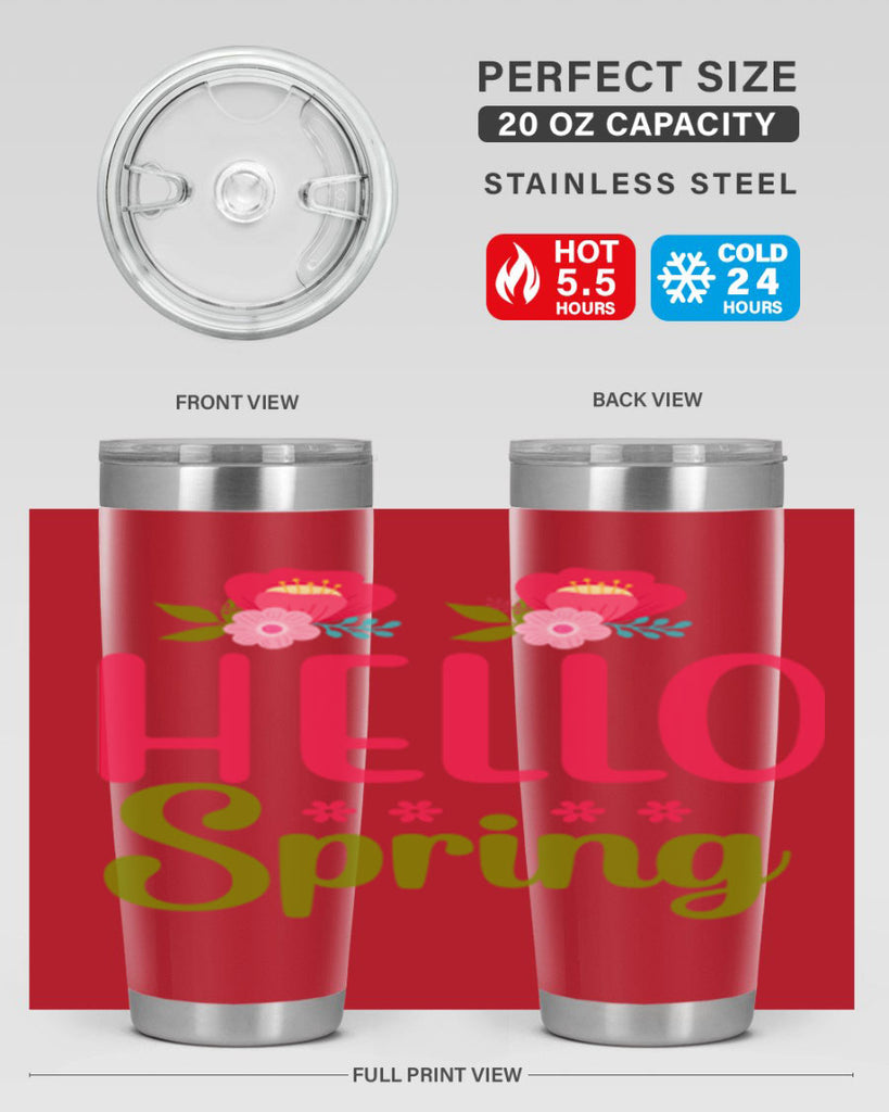Hello Spring 186#- spring- Tumbler