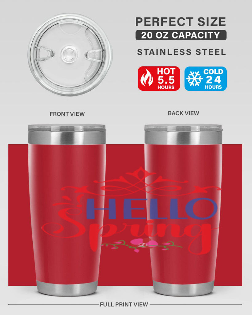Hello Spring 211#- spring- Tumbler