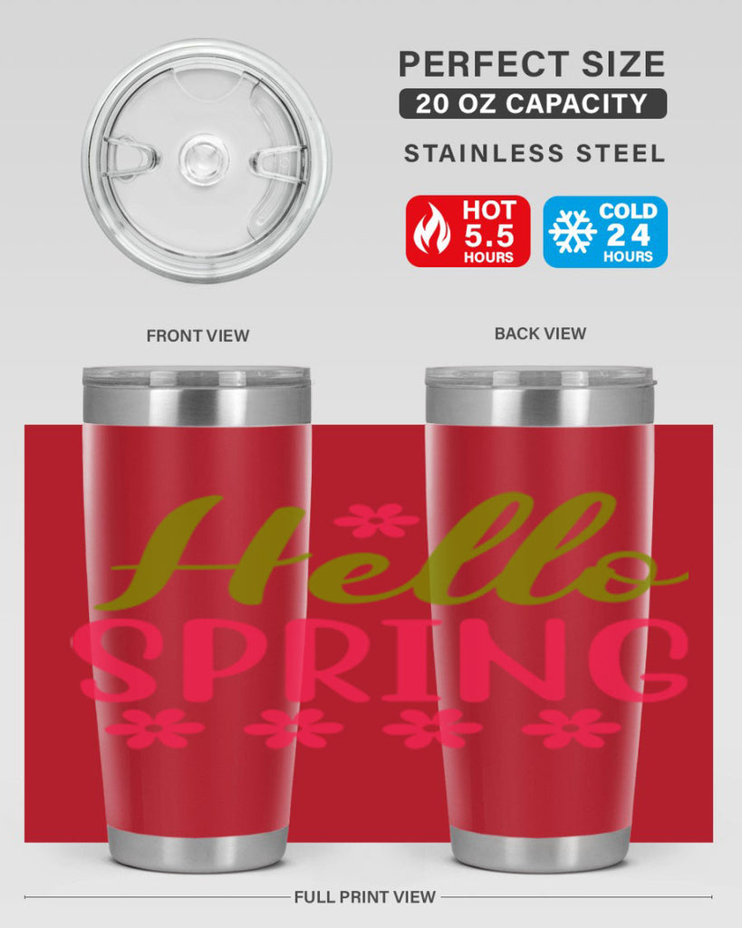 Hello Spring 213#- spring- Tumbler