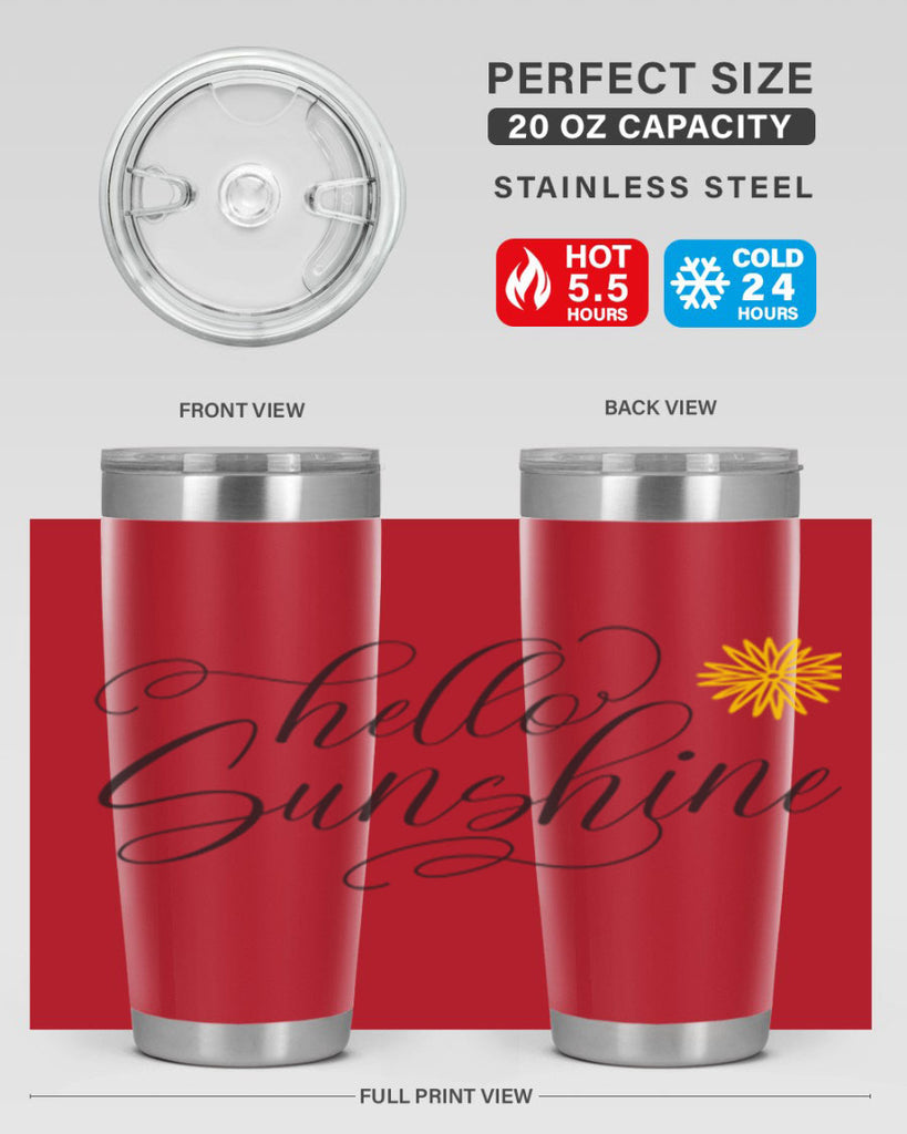 Hello Spring Lettering201#- spring- Tumbler