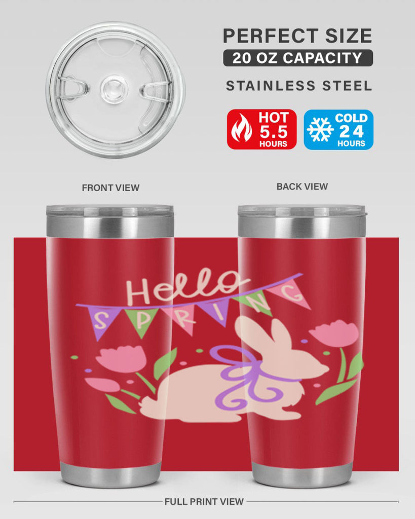 Hello spring bunny193#- spring- Tumbler