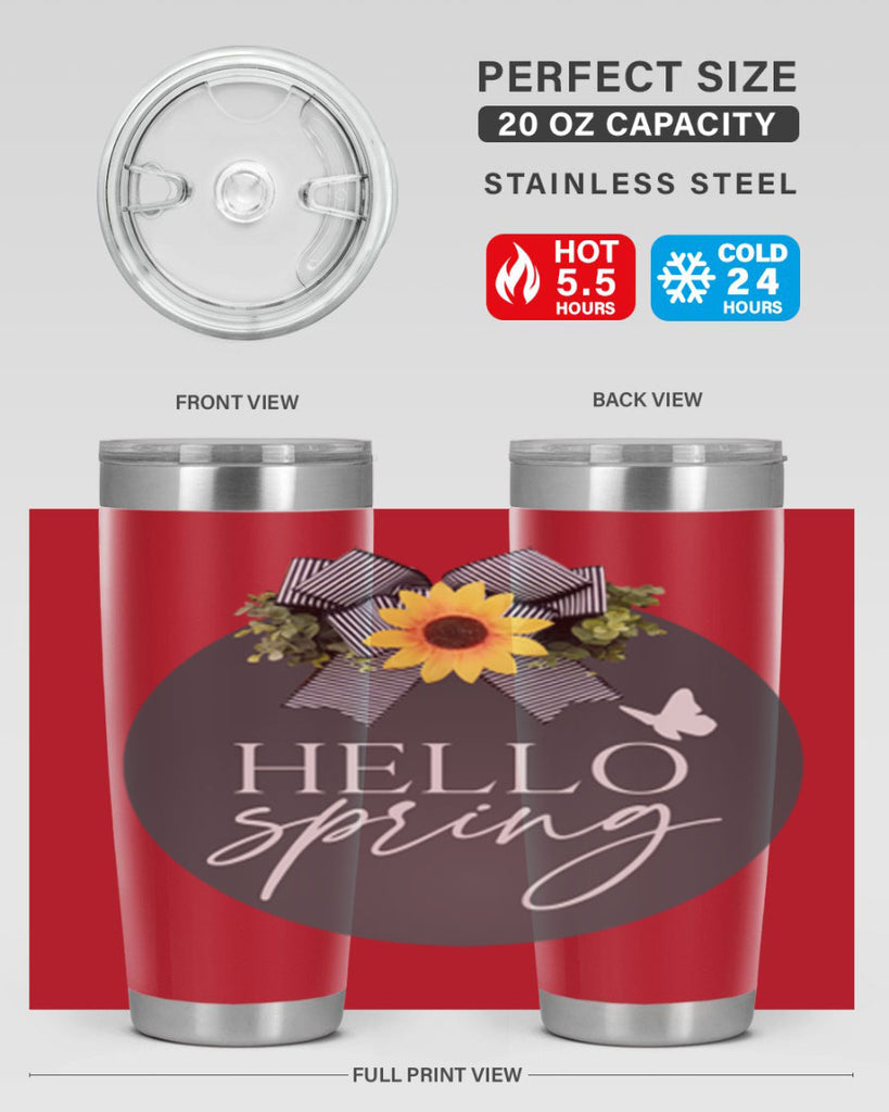 Hello spring butterfly Mockup194#- spring- Tumbler