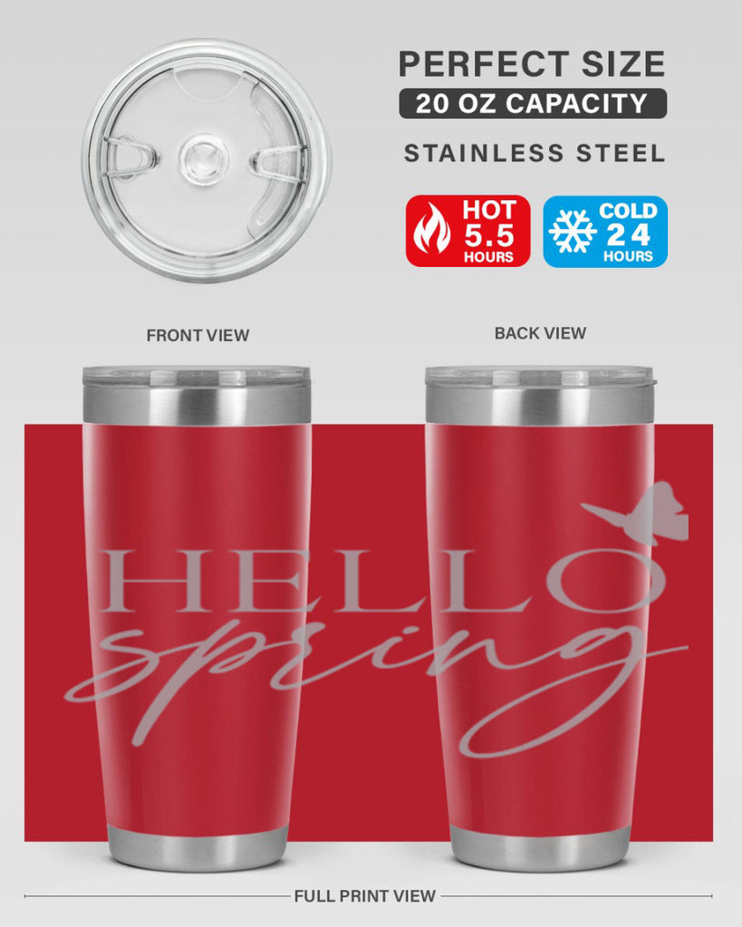 Hello spring butterfly195#- spring- Tumbler