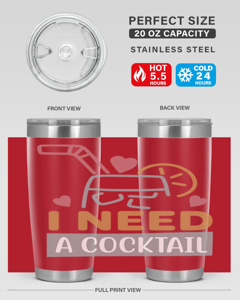 I Need A Cocktail 107#- fashion- Cotton Tank