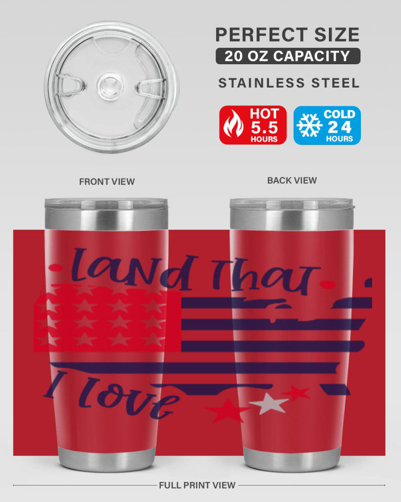 Land That I Love Style 158#- Fourt Of July- Tumbler