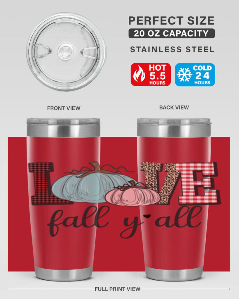 Love Fall Yall 409#- fall- Tumbler