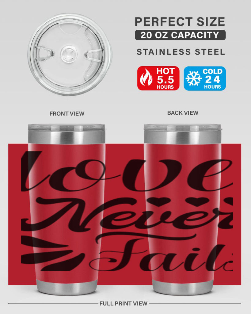 Love Never Fails 316#- winter- Tumbler