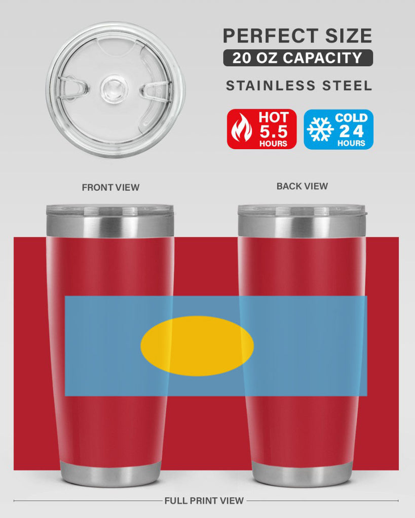 Palau 65#- world flags- Tumbler