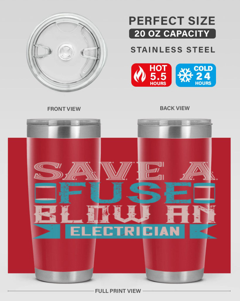 Save a fuse below an electrician Style 14#- electrician- tumbler