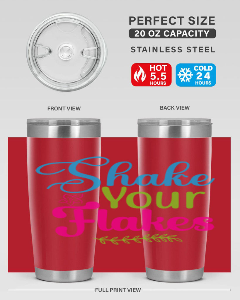 Shake Your Flakes 356#- winter- Tumbler