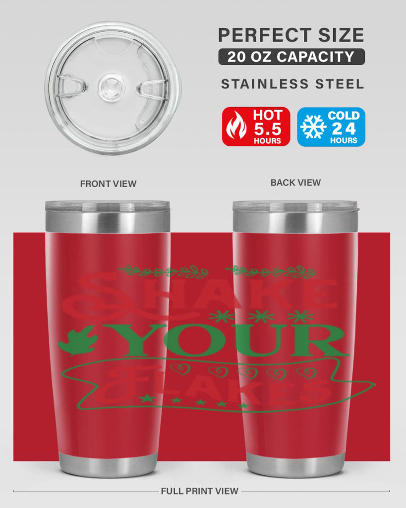 Shake Your Flakes 358#- winter- Tumbler