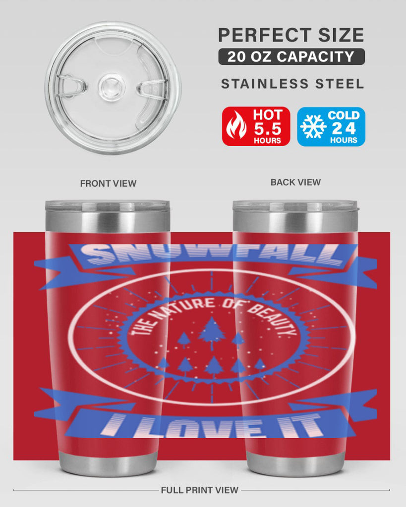Snowfall Winter 373#- winter- Tumbler