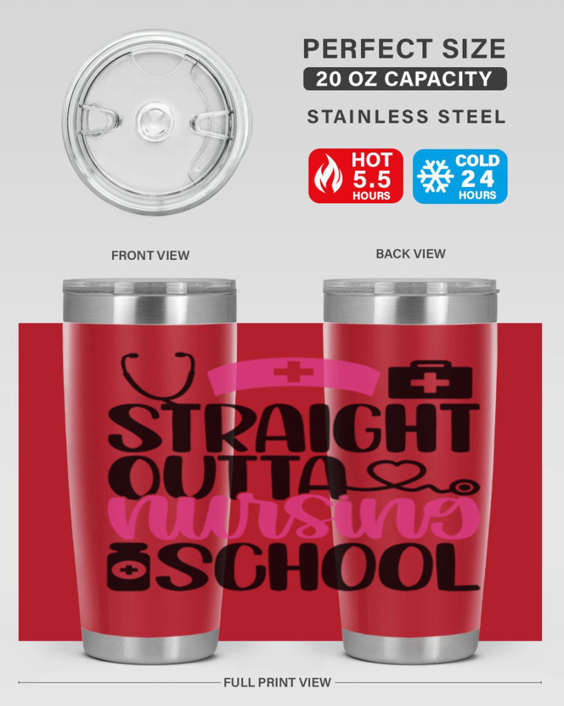 Straight Outta Nursing Style Style 26#- nurse- tumbler