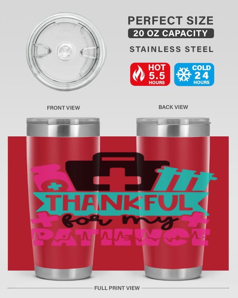 Thankful For My Patience Style Style 22#- nurse- tumbler