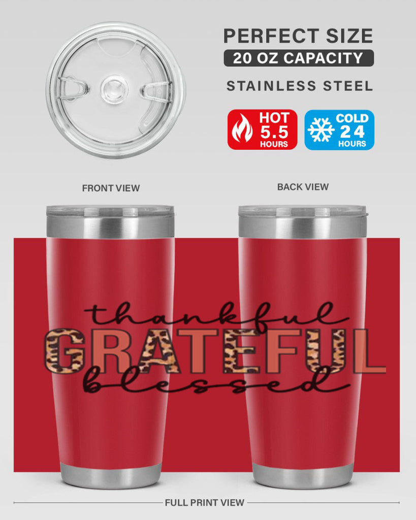 Thankful grateful blessed 602#- fall- Tumbler