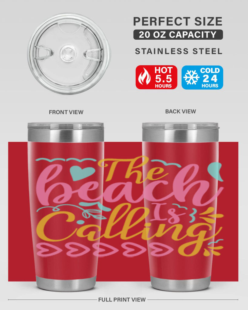 The beach is calling Style 1#- summer- Tumbler