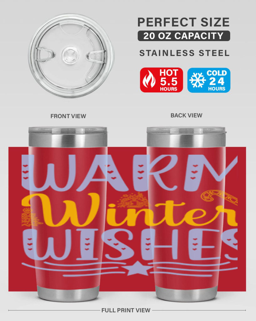 Warm winter wishes 449#- winter- Tumbler