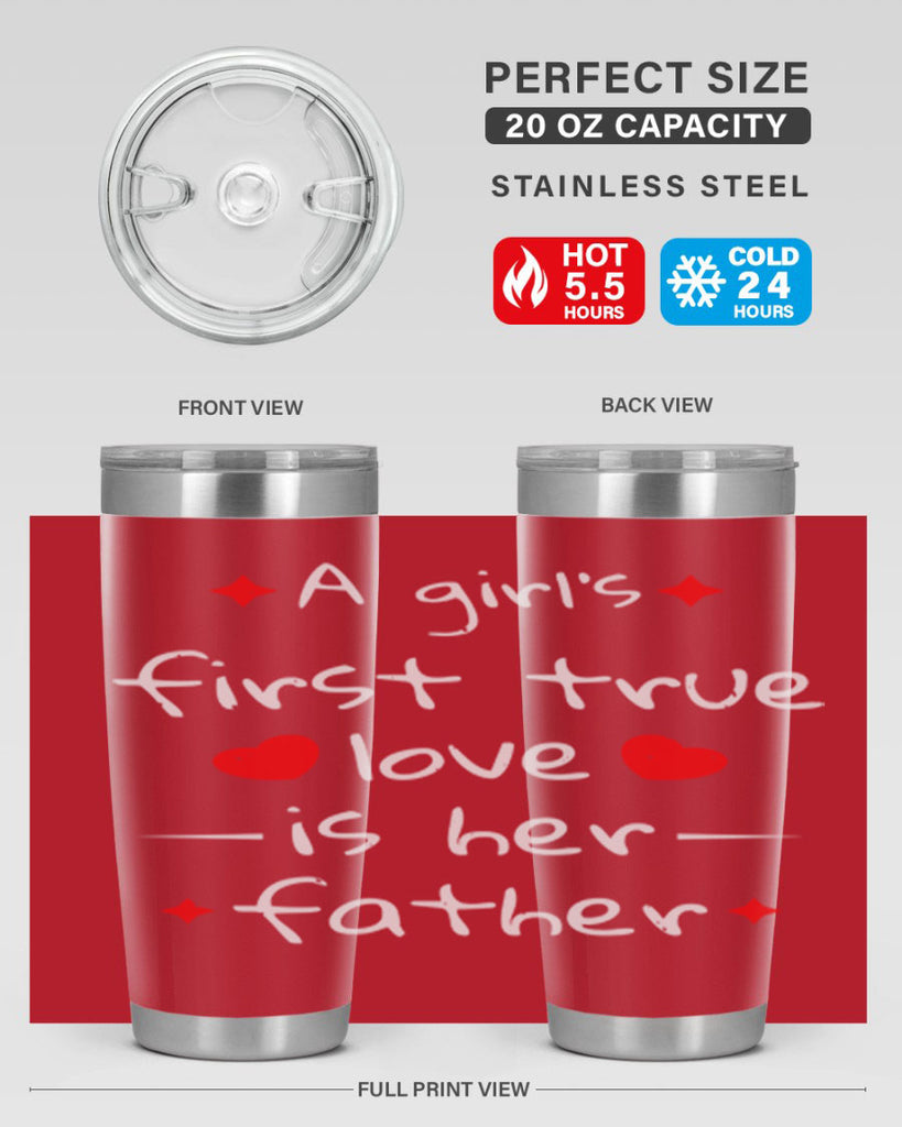 a girl’s first true 116#- fathers day- Tumbler