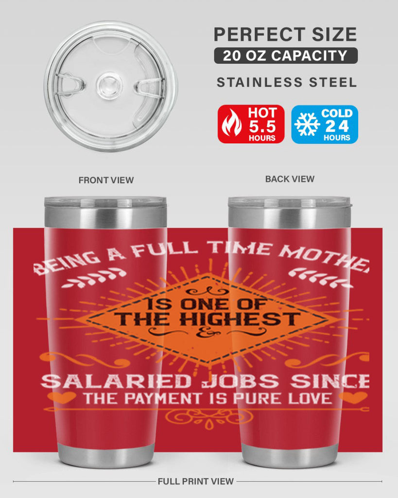being a fulltime mother is 84#- mothers day- Tumbler