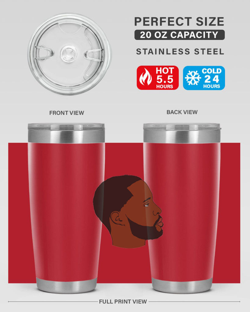 black man 35#- black men - boys- tumbler