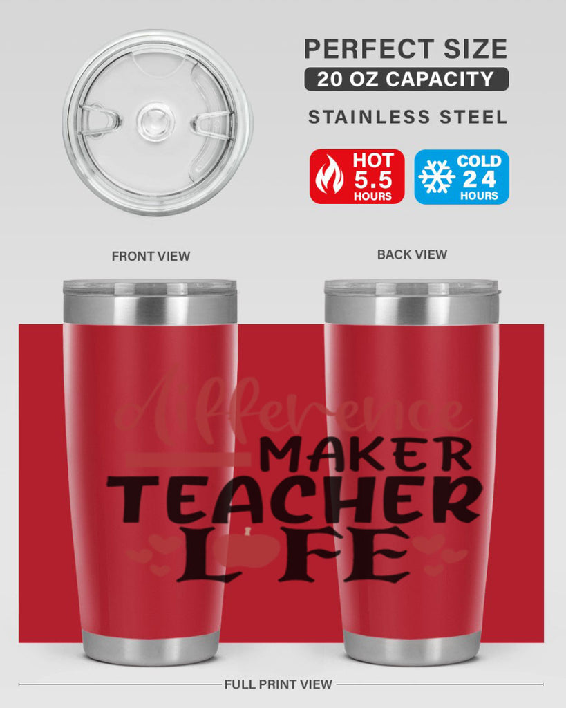 difference maker teacher life Style 184#- teacher- tumbler