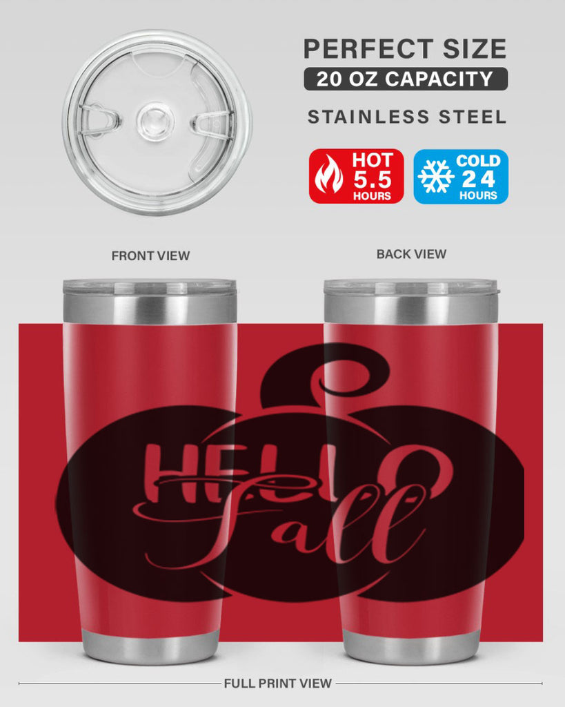 hello fall 275#- fall- Tumbler