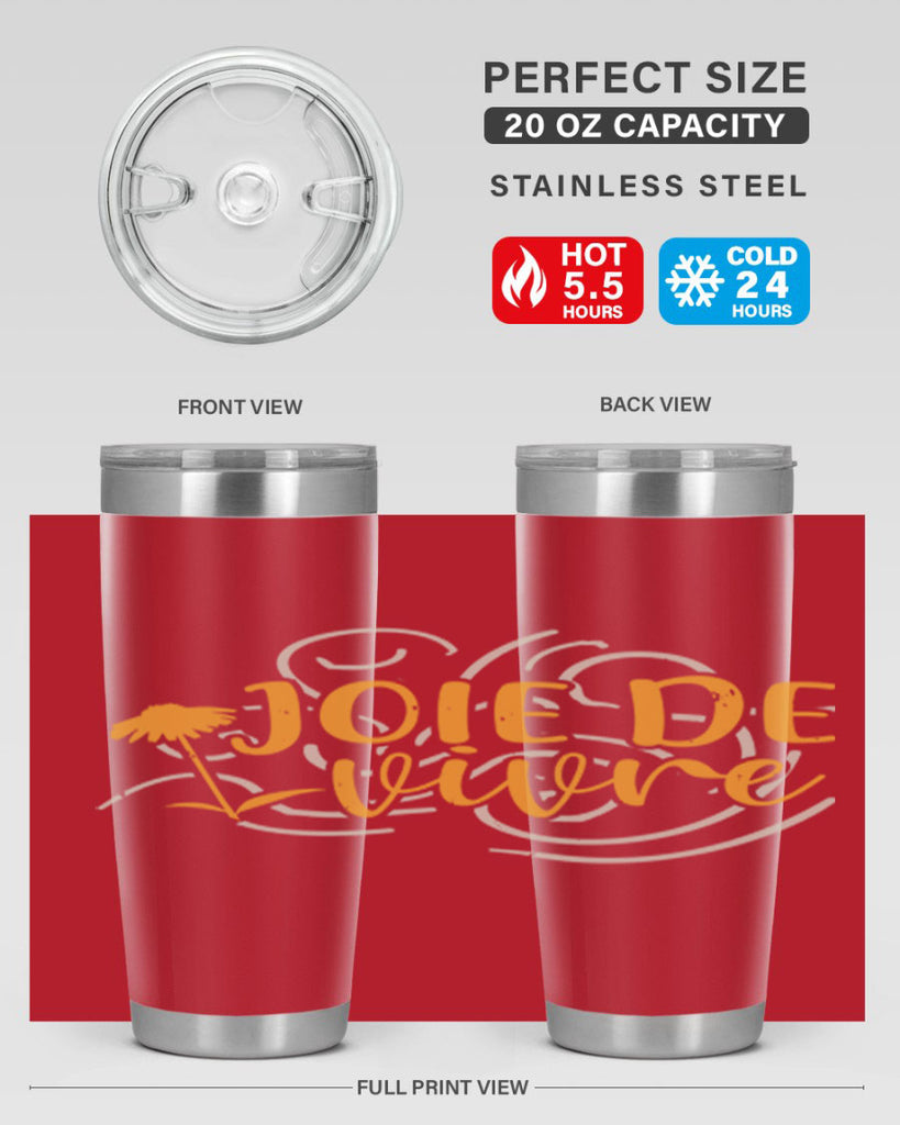 joie de vivre 57#- mardi gras- Tumbler