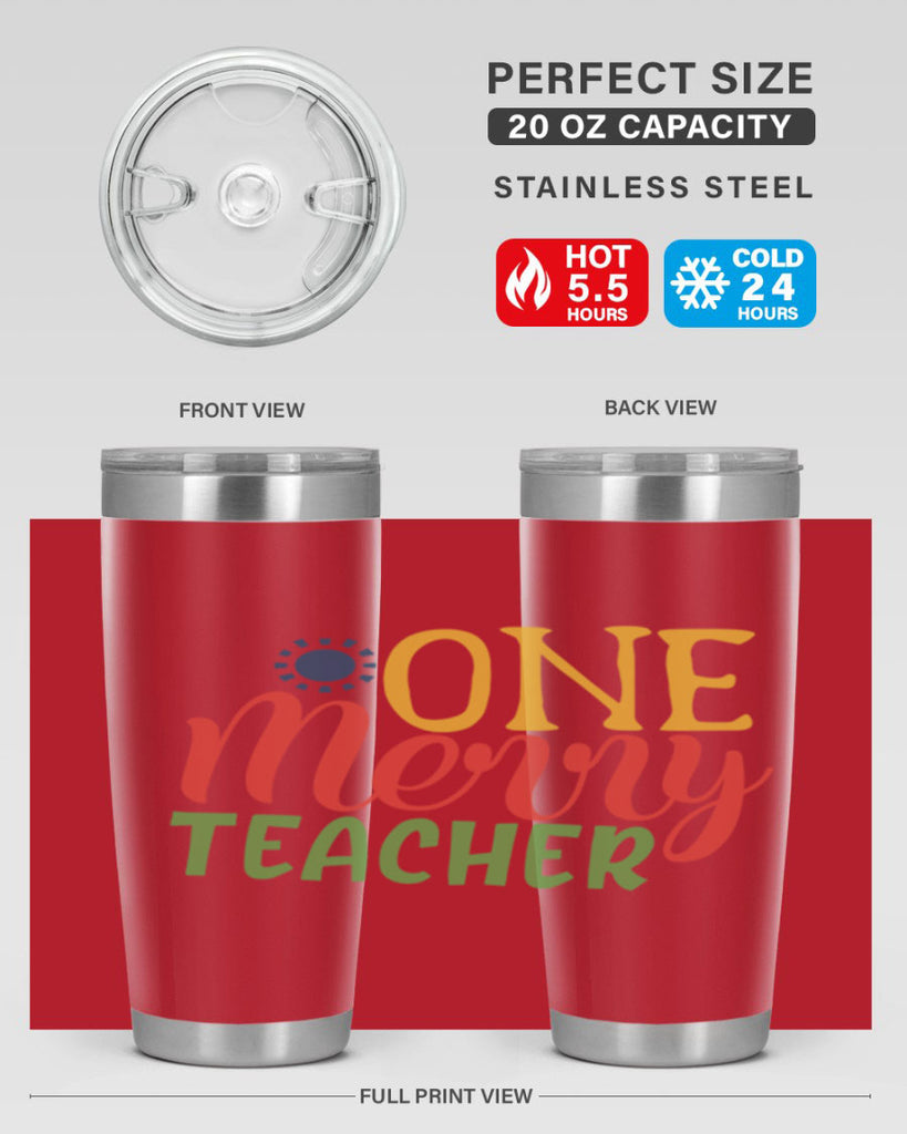 one merry teacher Style 162#- teacher- tumbler