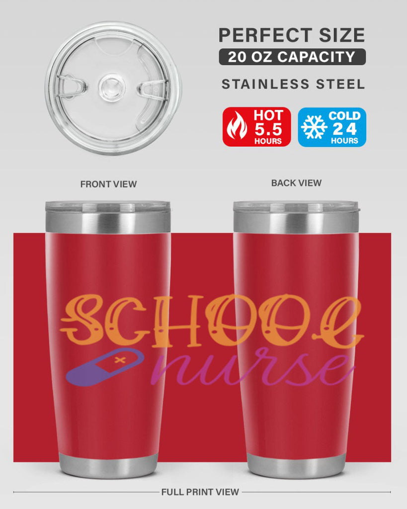 school nurse Style 353#- nurse- tumbler