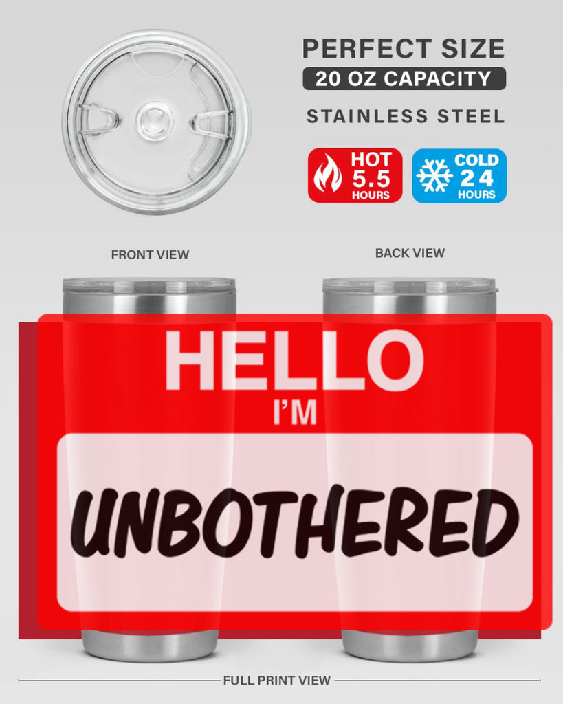 unbothered 14#- black words phrases- Cotton Tank