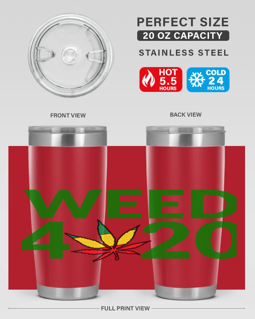 weed 420 cannabis 281#- marijuana- Tumbler