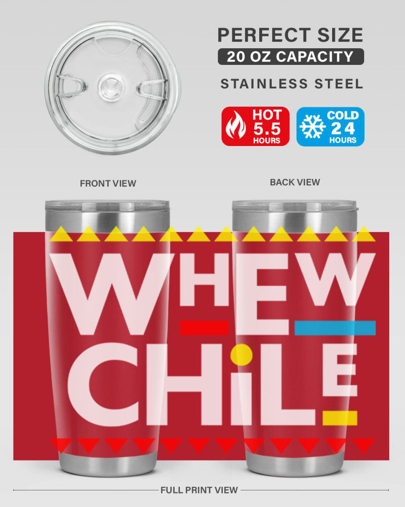 whew chile 11#- black words phrases- Cotton Tank