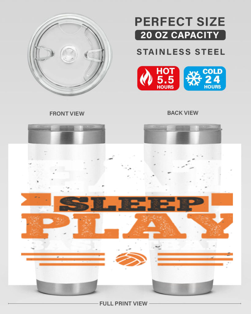 A Eat sleep play volleyball 2334#- basketball- Tumbler