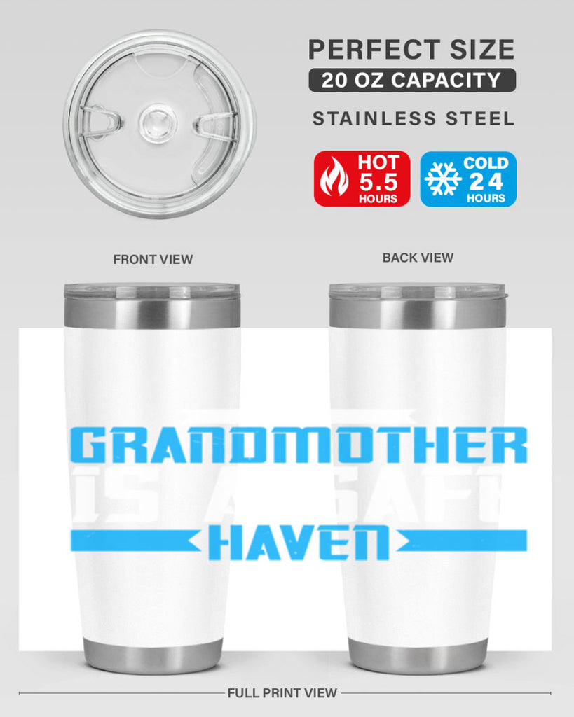 A Grandmother is a safe haven 42#- grandma - nana- Tumbler