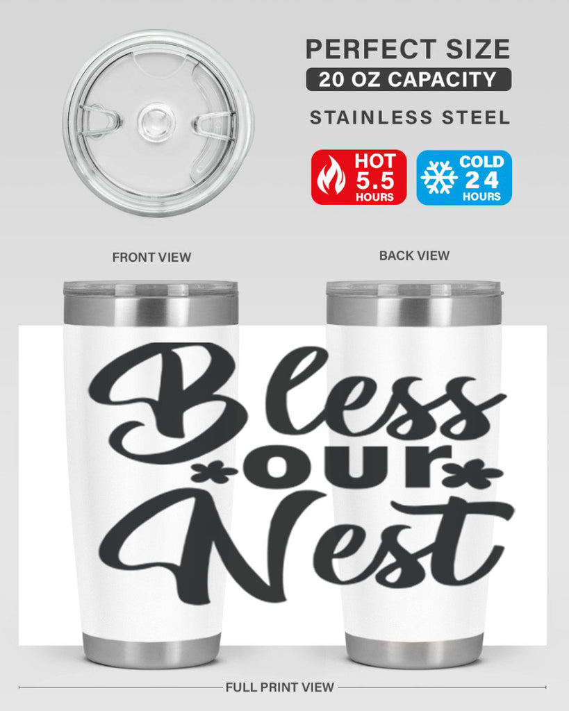 Bless our nest  design 70#- spring- Tumbler