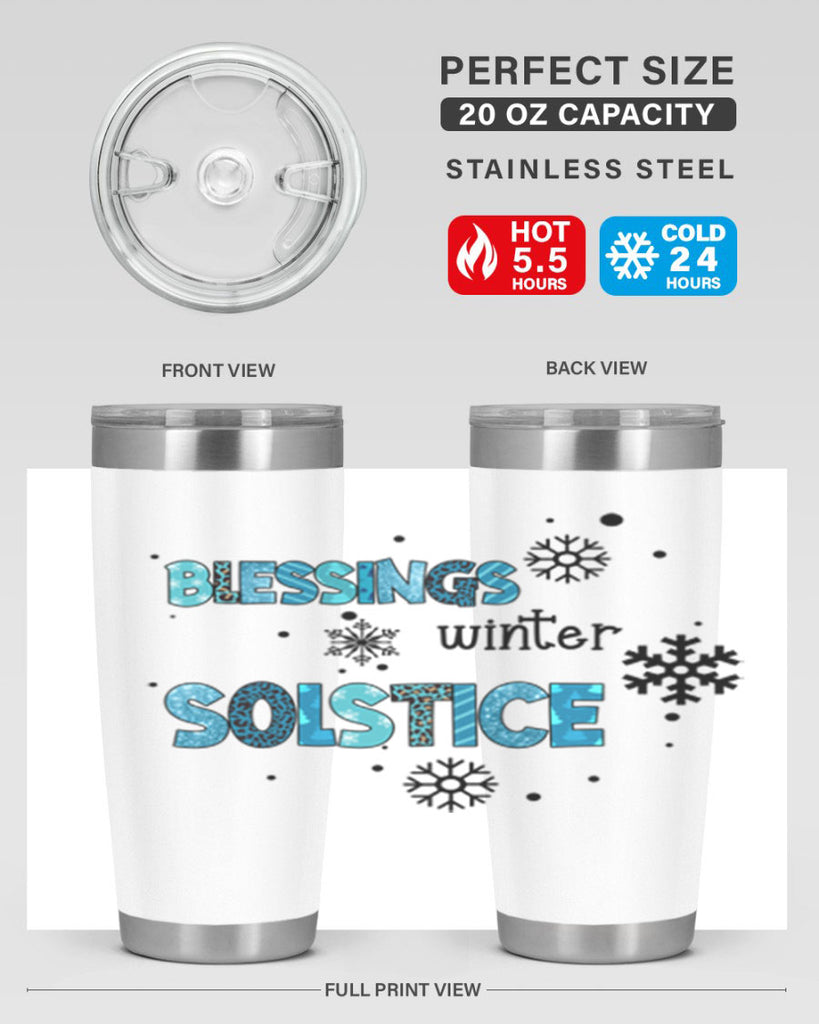 Blessings winter solstice 25#- winter- Tumbler