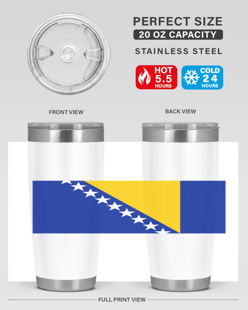 Bosnia and Herzegovina 176#- world flags- Tumbler