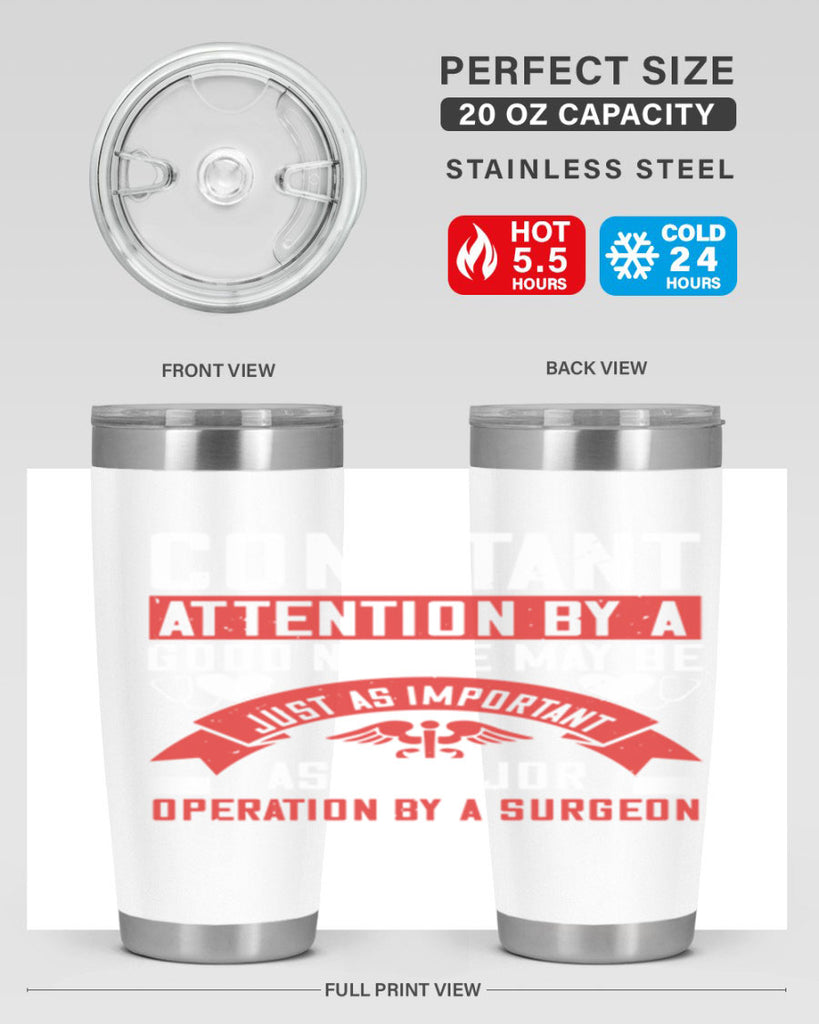 Constant attention by a good nurse may Style 408#- nurse- tumbler