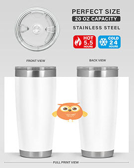 Cute Owl A TurtleRabbit 2#- owl- Tumblers