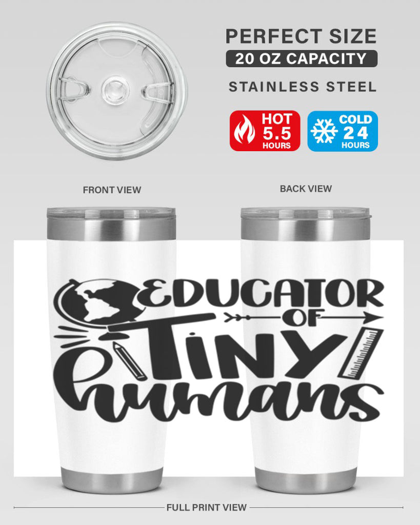 Educator Of Tiny Humans Style 75#- teacher- tumbler